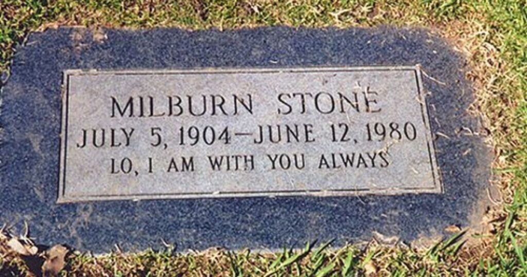 Milburn Stone Grave